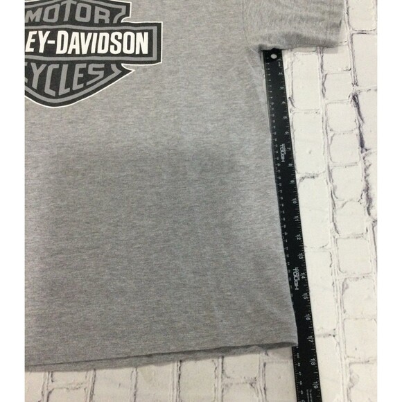 Harley-Davidson T-Shirt Men's Size XL Color Gray Seacoast NH Live Free or Die - Picture 7 of 11